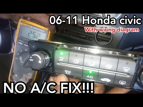 Honda civic A/C compressor not working FIX - YouTube