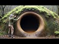 ⛺ 60 Days Alone Building a Rainproof Jungle Shelter | Tropical Survival Challenge 🌧️🌴