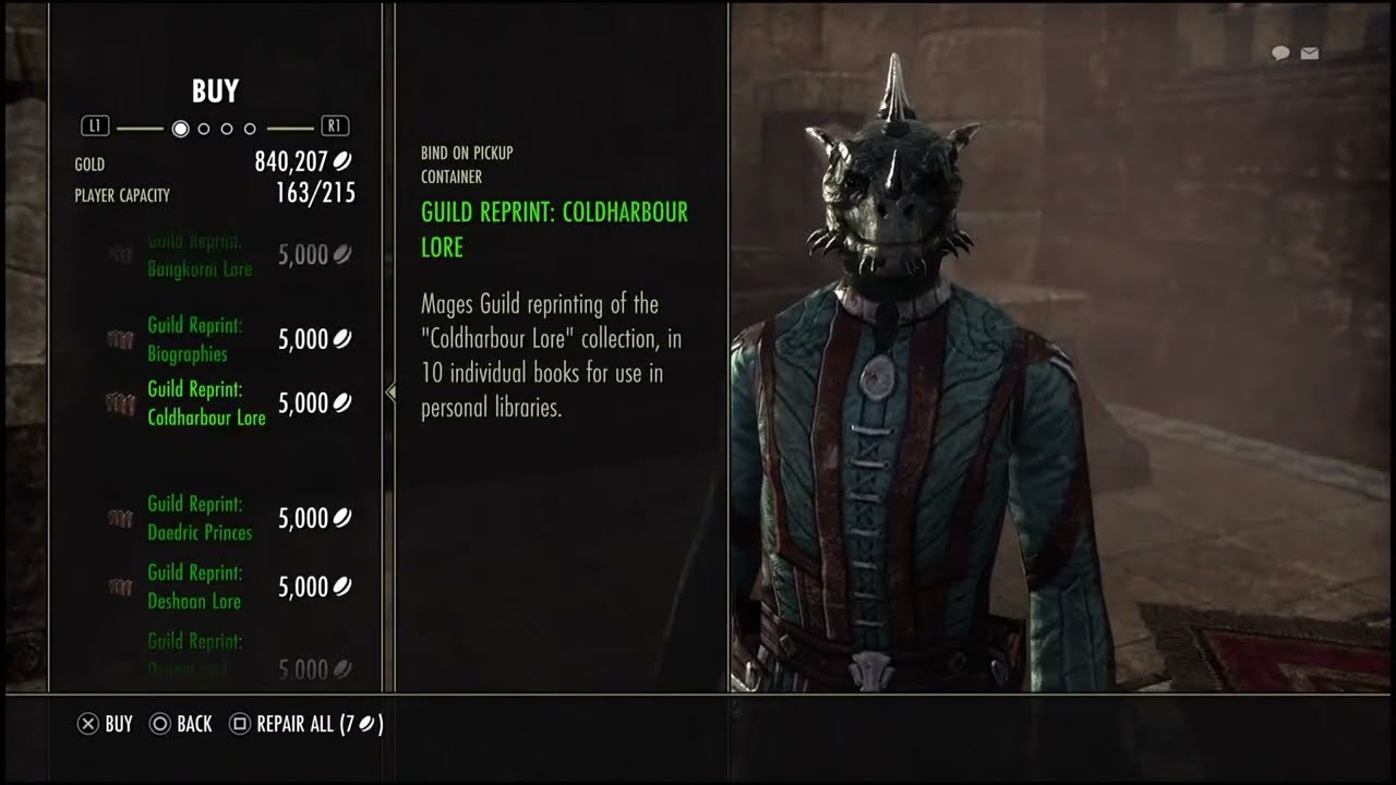 IMPORTANT- You need to collect Shalidors library books before you can buy their reprints !!! - ESO