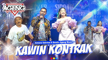 KAWIN KONTRAK - Almera Sabrina ft Brodin Ageng Music (Official Live Music) Live Porong Sidoarjo 2024