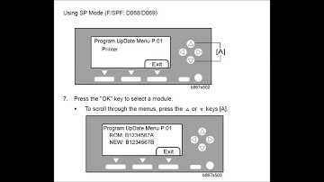 FIRMWARE UPDATE PROCEDURE RICOH Aficio MP171
