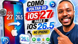 Como Voltar do iOS 27 Beta Para o iOS 26 Sem perder Dados | Guia definitivo!🔥