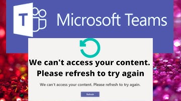 Microsoft Teams - Error "We can