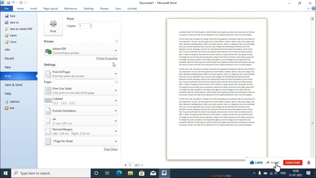 How to fix Top margins in ms word Top margin is not displaying
