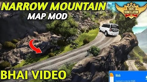 Latest Map Mod Bussid 3.7 - New NarrowMountain map Mod For BusSimulator Indonesia #bhaivideo