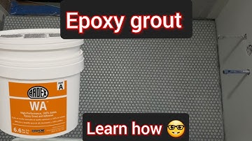 how to use epoxy grout, Ardex WA two part, on penny tile, or most tiles.