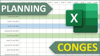 Planning Excel automatique pour le salarié et ses congés screenshot 4