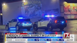 1 stabbed on Pecan Road in Raleigh: Police