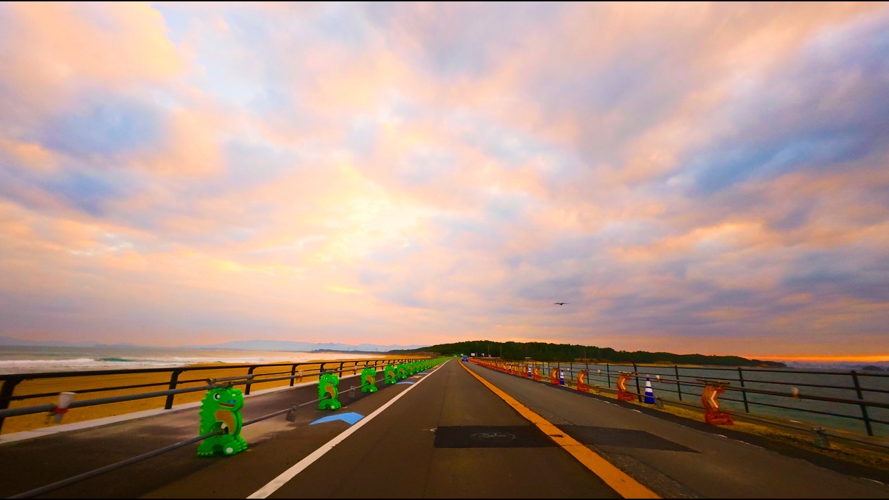 4K Pause, and let your ears await the waves【Japan Drive】| 足を止めて、海の声に耳を澄ます。| 걸음을 멈추고, 바다의 소리에 귀 기울여요.