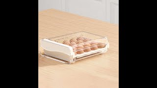 【Egg Holder】Joybos® 20 Grids Sealed Drawer Type Egg Holder for Refrigerator Wealth