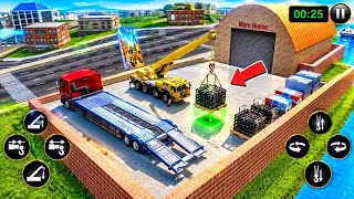 Heavy Crane & Truck Cargo Loading Gameplay 🚜🚛 | Construction Simulator Game