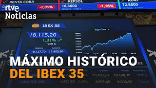 Bolsa El Ibex 35 Cierra Supera Los 18.000 Puntos Por Primera Vez En Su Historia Rtve