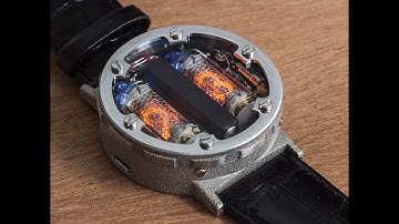 Nixie 2-tube watch d=47mm, 3D accelerometer and RGB backlight