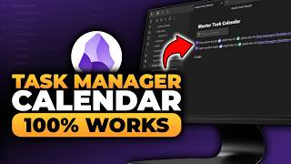 Task Manager Obsidian Calendar (𝟮𝟬𝟮𝟲) | 100% WORKS | NO Yapping, To The Point! | FAST & EASY