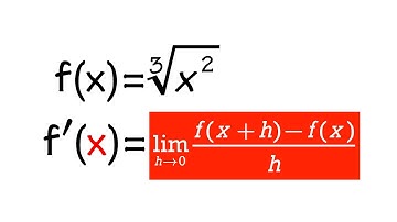 derivative of x^(2/3) by using the definition of derivative