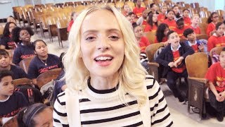 Video thumbnail of ""Red Ribbon" Madilyn Bailey ft. PS22 Chorus"