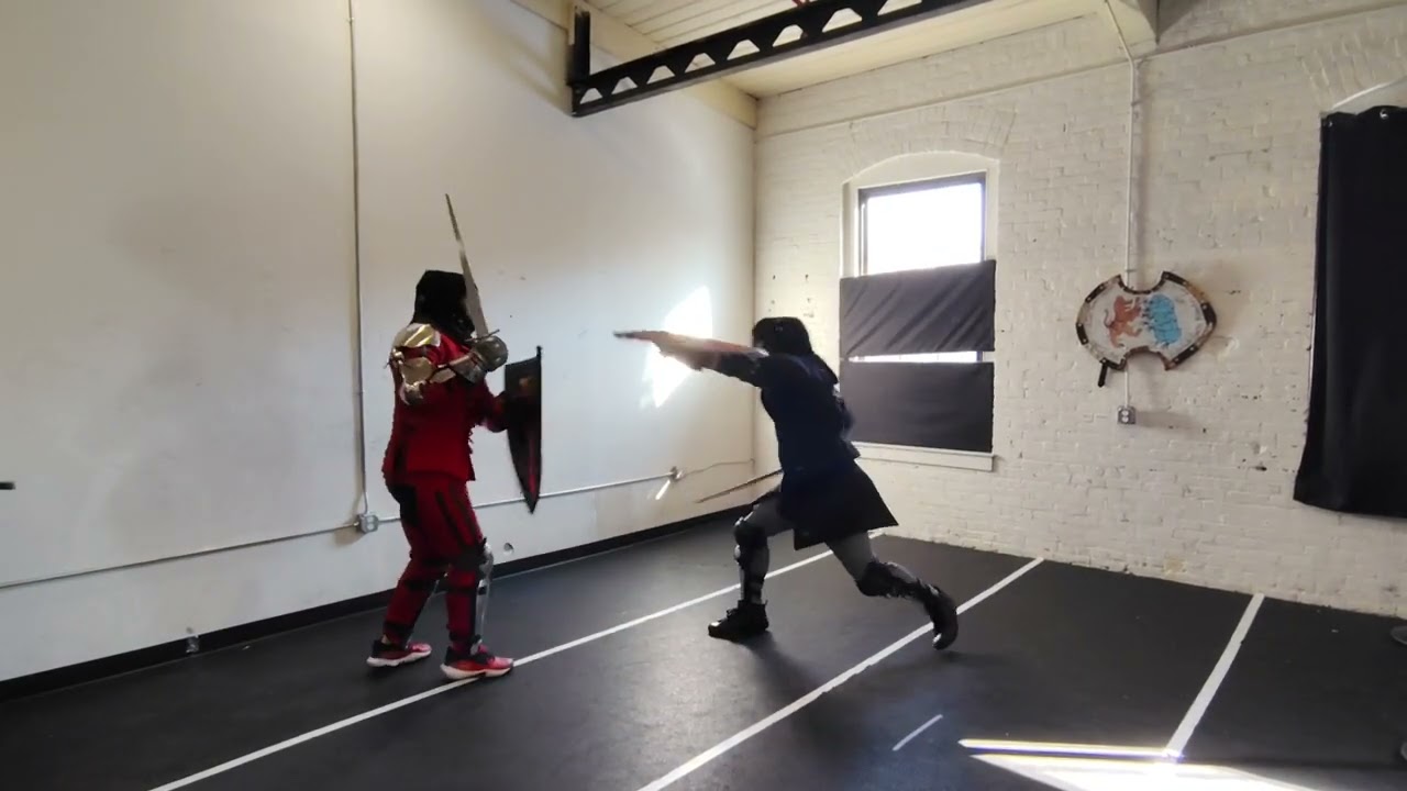 Luke vs Ryan sword & shield sparring (2/1/26)