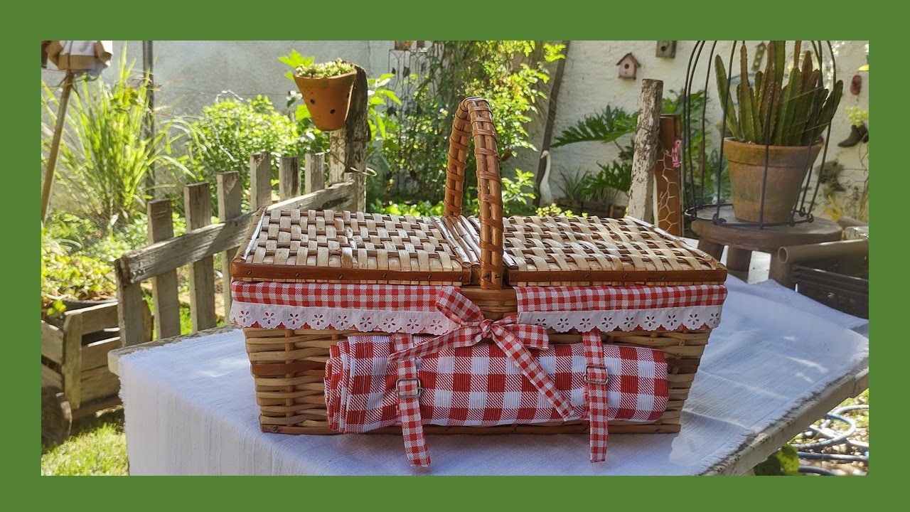 Cesta de picnic mais charmosa e prática