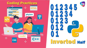 Inverted Half Pyramid Numbers | Number Patterns in Python With Examples |  Patterns by SekharMetla