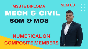 Numerical on composite members/som & mos/mechanical & civil/msbte diploma second yea sem 03.