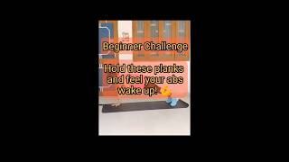 Plank Workout for Flat Tummy. Beginners friendly. abs lower core and obliques.#beginners #motivation