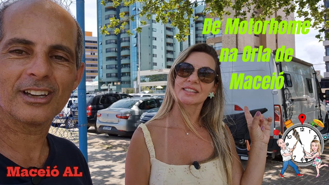 De Motorhome na orla de Maceió