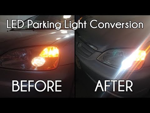 LED Parking Lights Conversion on a 03 Civic (plus Trunk and License conversion)