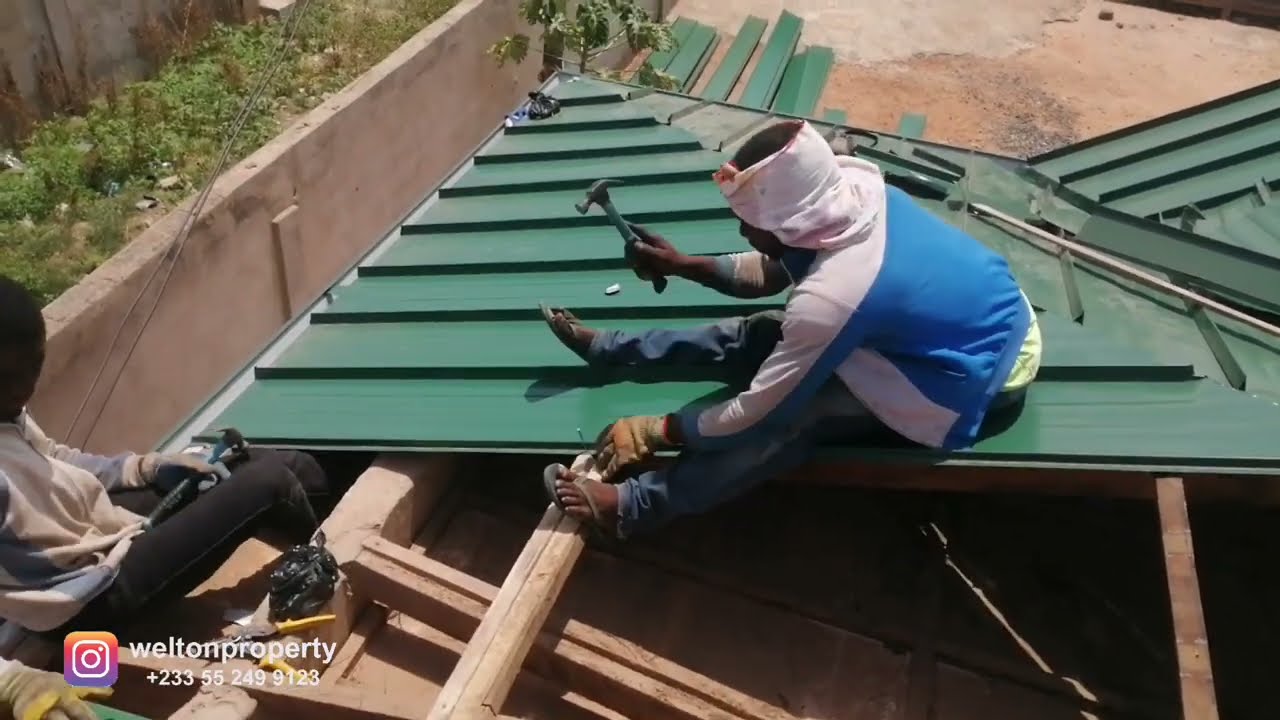 Roofing in Ghana Replacing Poor Corroded Roof with Quality Roofing