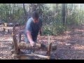 Cutting firewood with hand tools, Pt 1 Cutting firewood with hand tools, Pt 1