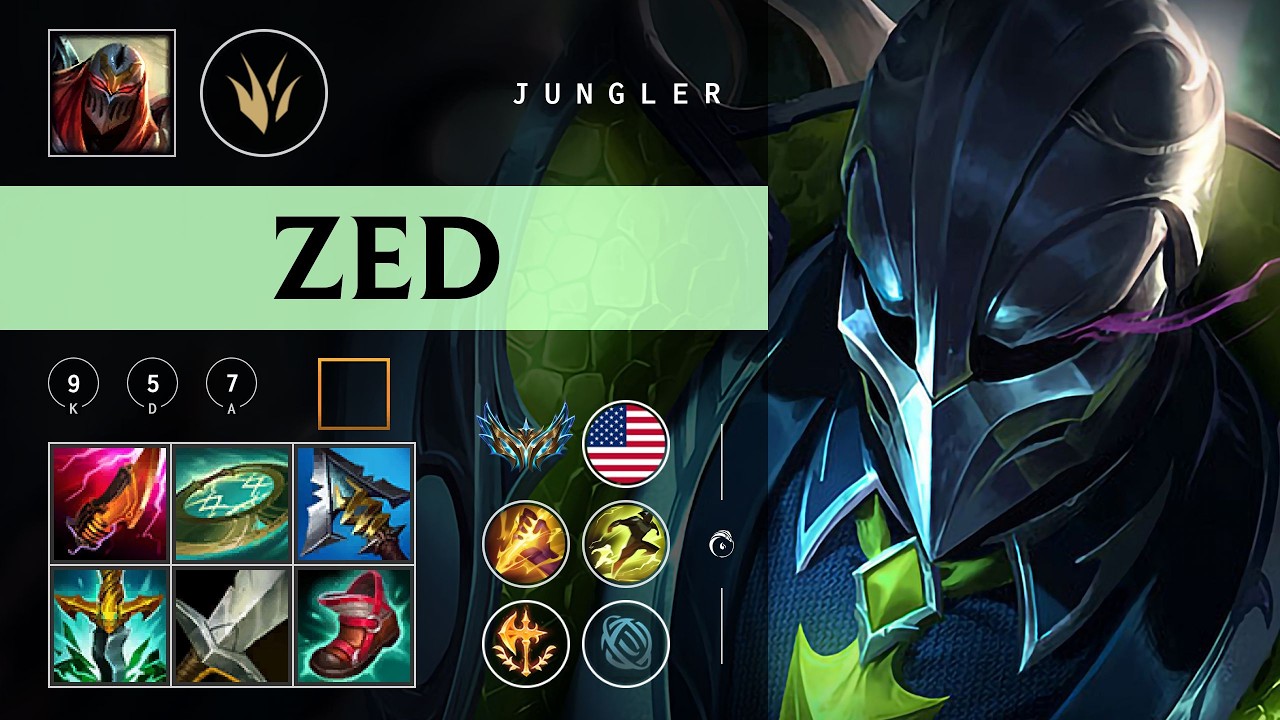 Zed Jungle vs Vi - NA Challenger Patch 26.02