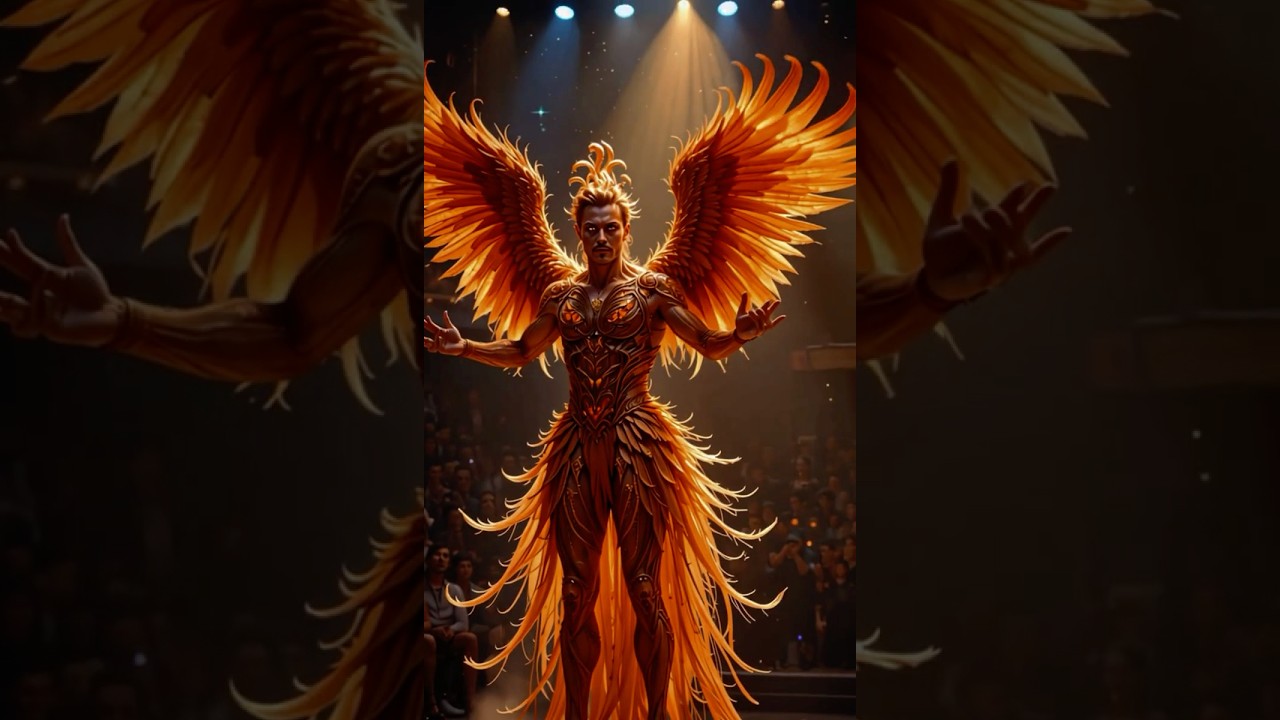 Magician Turns Into a Fiery Phoenix on AGT Stage! 🔥😱 