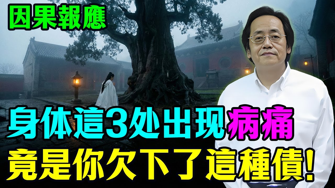 倪海廈：身體這三處有病痛，是你欠下了這種債！化解冤親債主，隻需這貼「心藥」。聽完瞬間醒悟！#倪海廈 #命理 #因果 #心靈暖流 #業障 #修心修行 #健康養生 #人生智慧