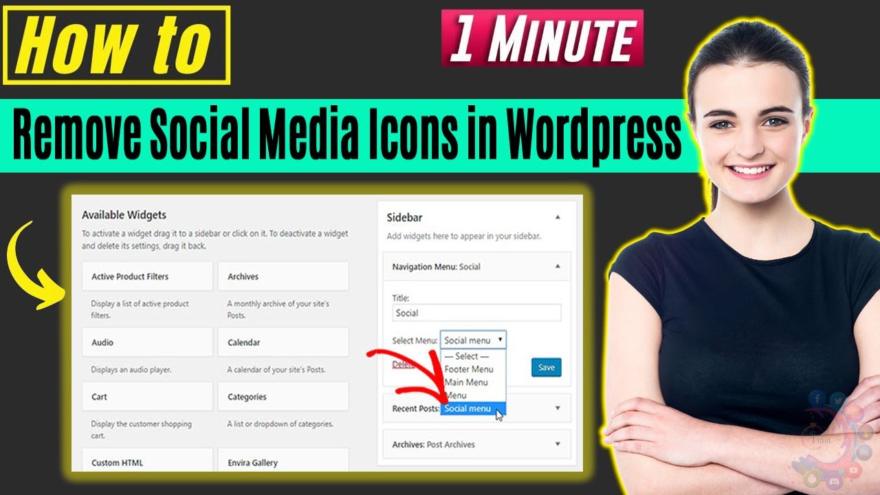How to remove social media icons in wordpress 2026