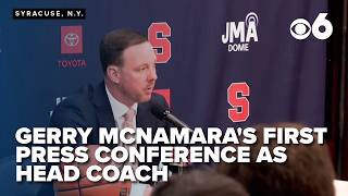 Gerry McNamara's first press conference as head coach at Syracuse University