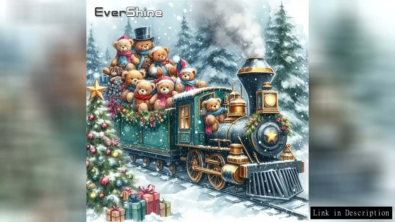 Evershine DIY Diamond Embroidery Train Landscape Painting Bear Picture Rhinestones Diamond Mosaic Wi