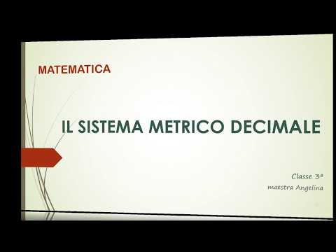 Video: Il sistema SI è lo stesso del sistema metrico?