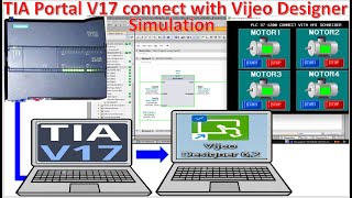 PLC S7-1200 connect with Schneider HMI Vijeo Designer software runtime screenshot 5