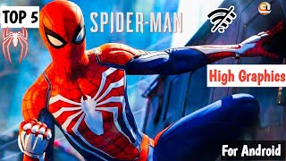 Top 5 Best Spiderman Games For Android 2022 | High Graphics screenshot 1