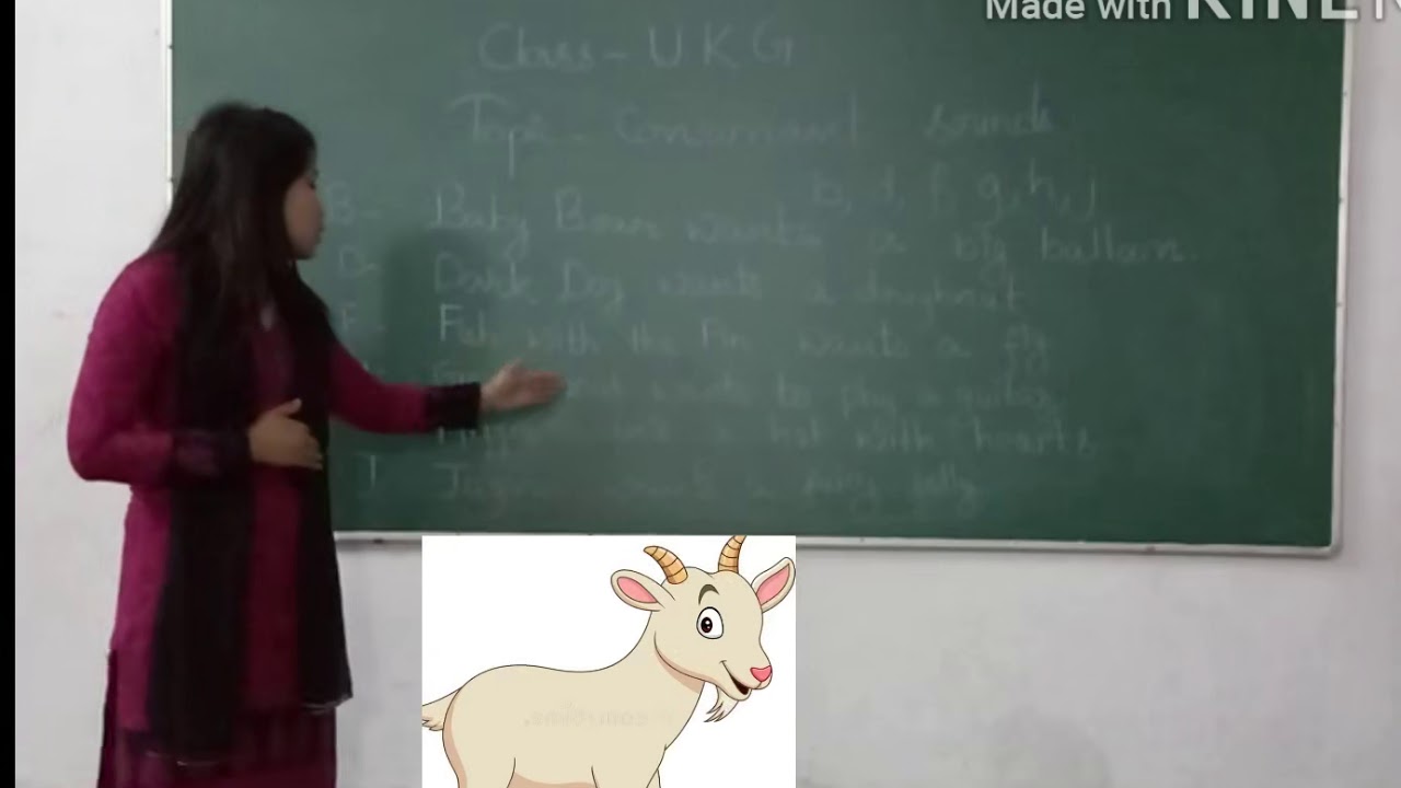 CLASS - UKG, PHONICS, PG- NO. 6, CONSONANTS - b, d, f, g, h, j - YouTube