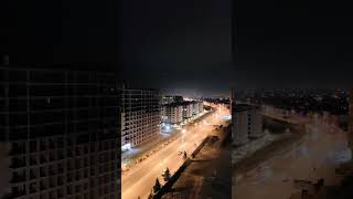 Sumqayıt. Novxanı Yolu Gecə Işığında