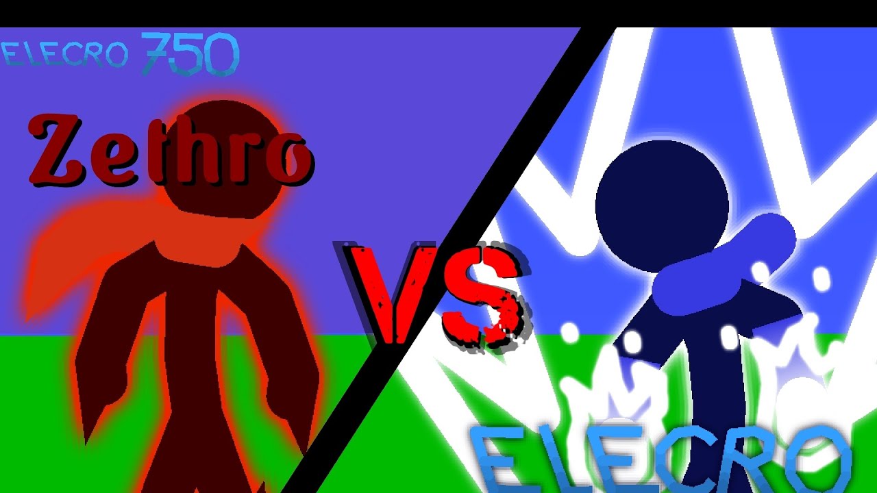 Zethro VS Electro | Stick Nodes | Animation - YouTube