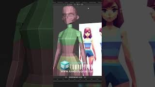 Como fazer Roupas para Personagem Low Poly   #blender #modelagem3d #3d