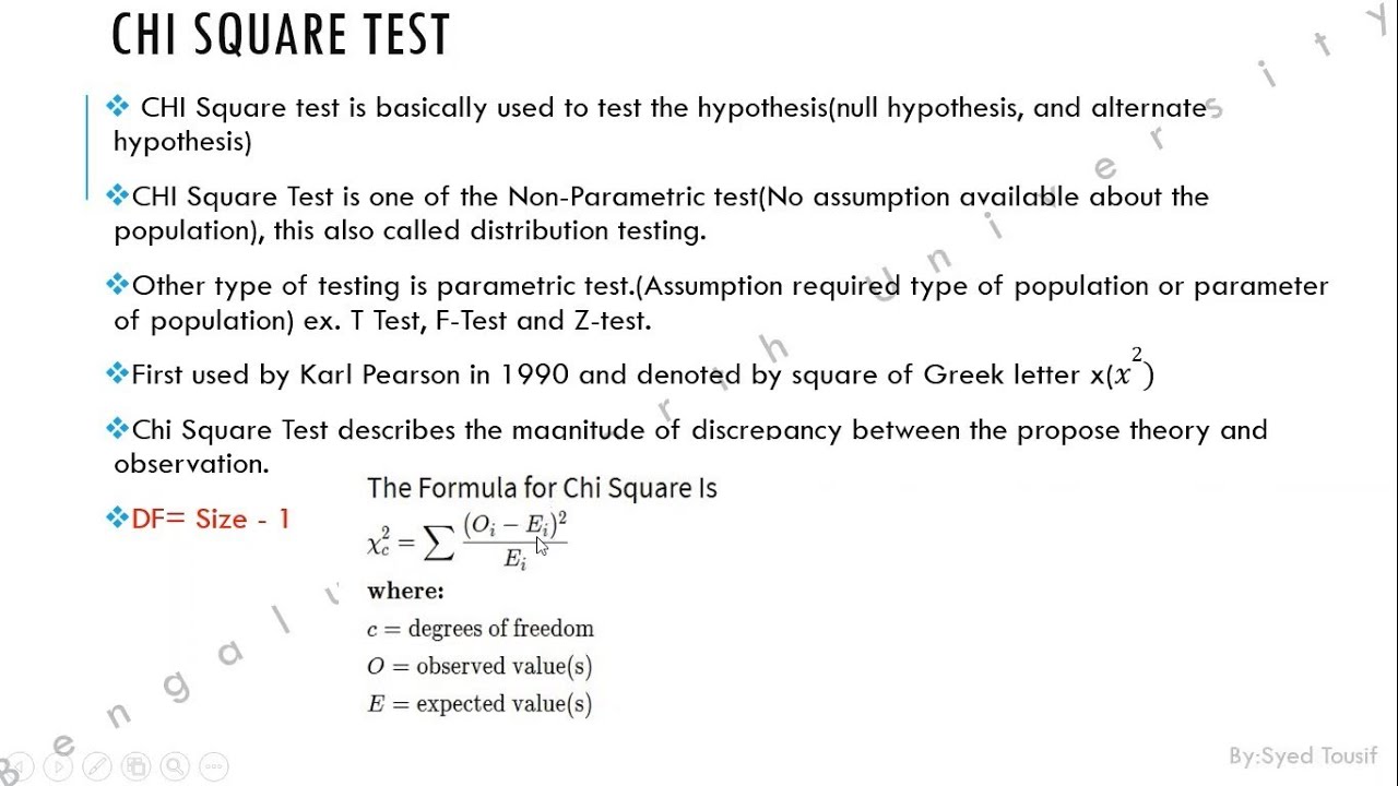 Scilab Chi Square Test with example - YouTube