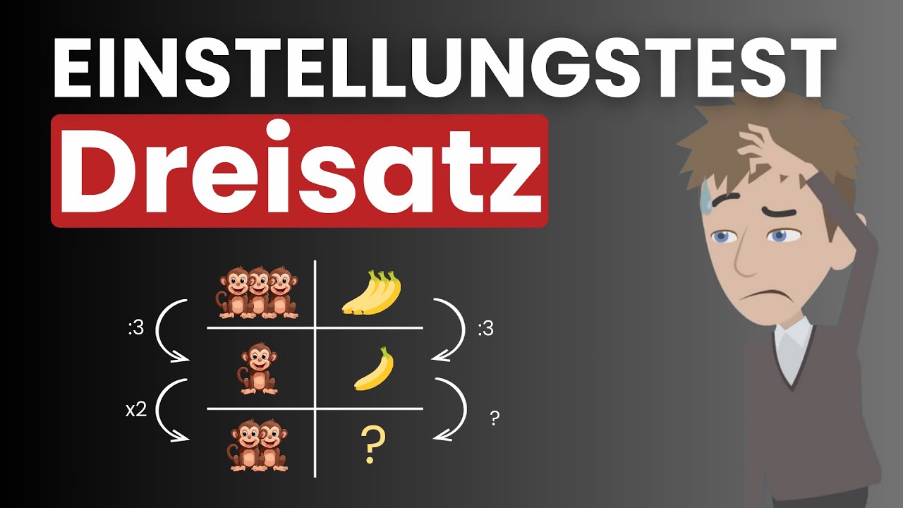 Vorbereitung auf den Dreisatz im Einstellungstest | Einfach erklärt von Plakos