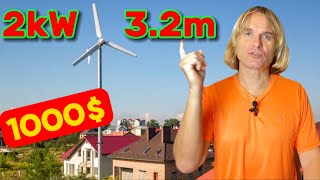 2kW WIND TURBINE FOR HOME.