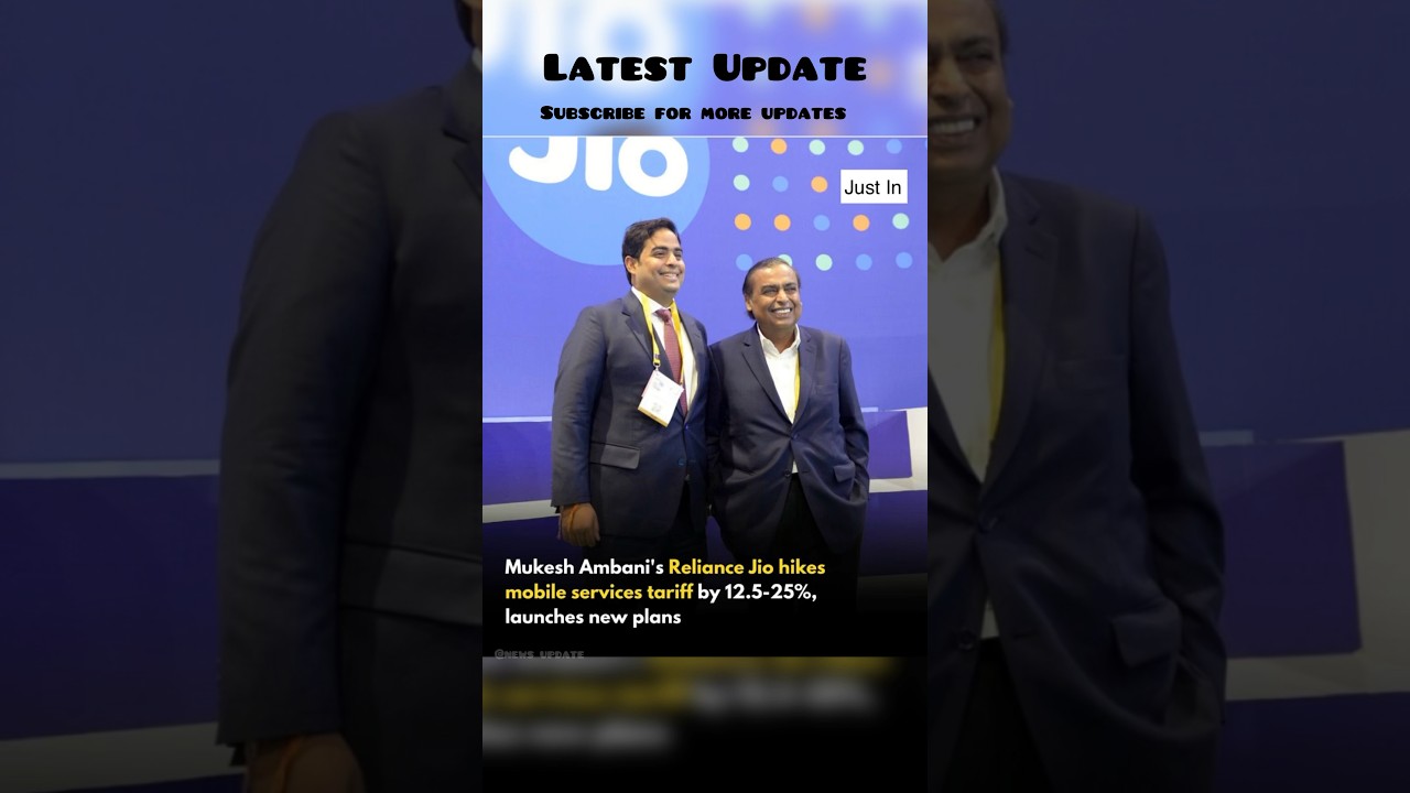 Mukesh Ambani’s Reliance Jio Hikes Mobile Service Tariff by 12.5 - 25%, Launches New Plans 