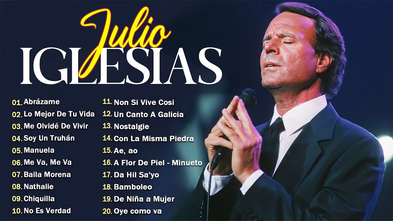 Julio Iglesias 20 Super Grandes Éxitos ~ Julio Iglesias Lo Mejor Canciones Baladas