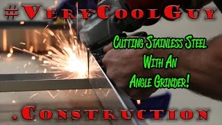 Angle Grinder Cutting Stainless Steel 