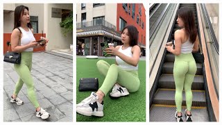 Sporty Chic | Comfortable &amp; Active : Sleeveless Crop Top, High-Waisted Leggings and Sneakers p2