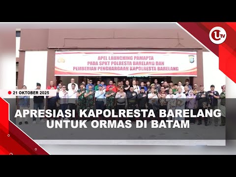 40 ORMAS DAN PAGUYUBAN TERIMA PENGHARGAAN DARI KAPOLRESTA BARELANG | U-NEWS